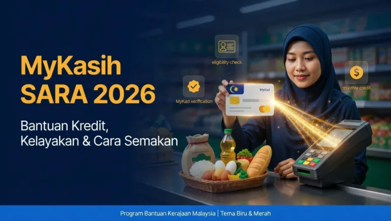 MyKasih SARA 2026: Bantuan Kredit, Kelayakan & Cara Semakan Lengkap
